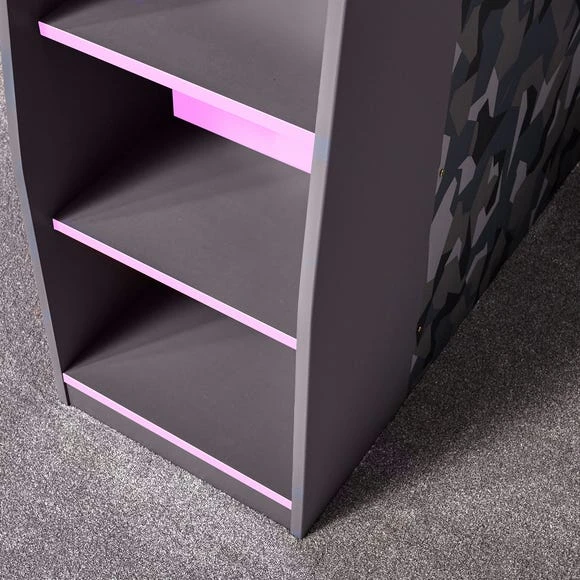 Discount ???? X Rocker X Rocker Hideout Gaming High Sleeper Bunk Bed and Desk ❤️ - Image 6