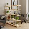 Flash Sale ???? Dunelm Modular Gold & Light Oak 5 Shelf Wide Shelving Unit ????