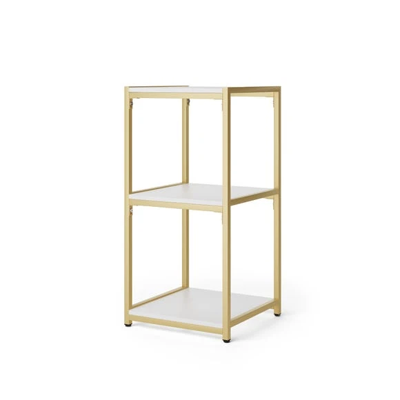 Buy ???? Dunelm Modular Gold & White 3 Shelf Small Shelving Unit ⌛ - Image 4