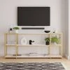Outlet ???? Dunelm Modular Gold & White 3 Shelf Wide Shelving Unit ????