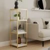 Coupon ⭐ Dunelm Modular Gold & White 4 Shelf Shelving Unit ????