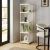 Promo ???? Dunelm Modular Gold & White 5 Shelf Tall Shelving Unit ????