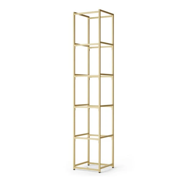 Best Sale ???? Dunelm Modular Gold & White 6 Shelf Tall Shelving Unit ???? - Image 2