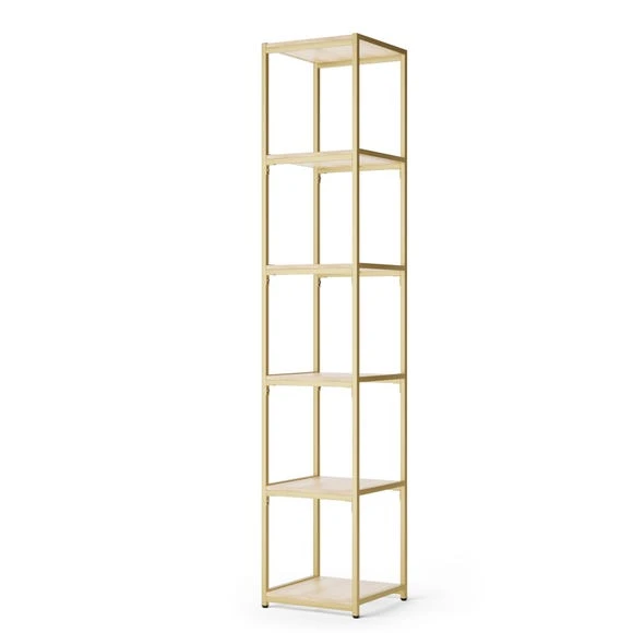 Best Sale ???? Dunelm Modular Gold & White 6 Shelf Tall Shelving Unit ???? - Image 4