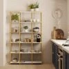Flash Sale ???? Dunelm Modular Gold & White 6 Shelf Wide Shelving Unit ????