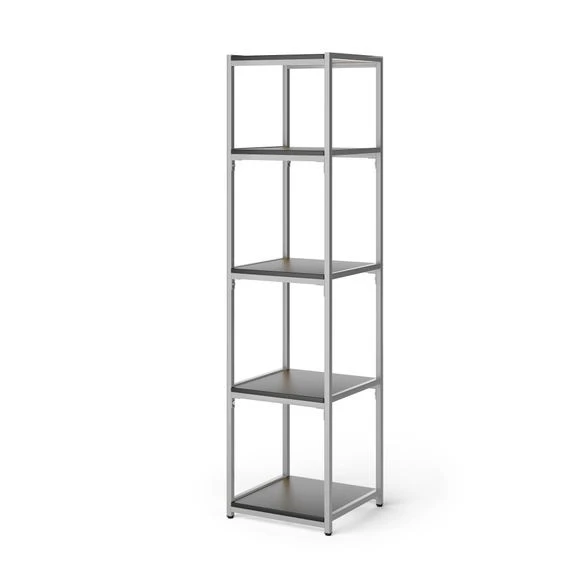 Hot Sale ???? Dunelm Modular Silver & Black 5 Shelf Tall Shelving Unit ❤️ - Image 4
