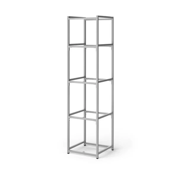 Budget ???? Dunelm Modular Silver & Black 5 Shelf Wide Shelving Unit ???? - Image 2