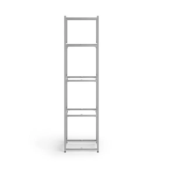 Budget ???? Dunelm Modular Silver & Black 5 Shelf Wide Shelving Unit ???? - Image 3