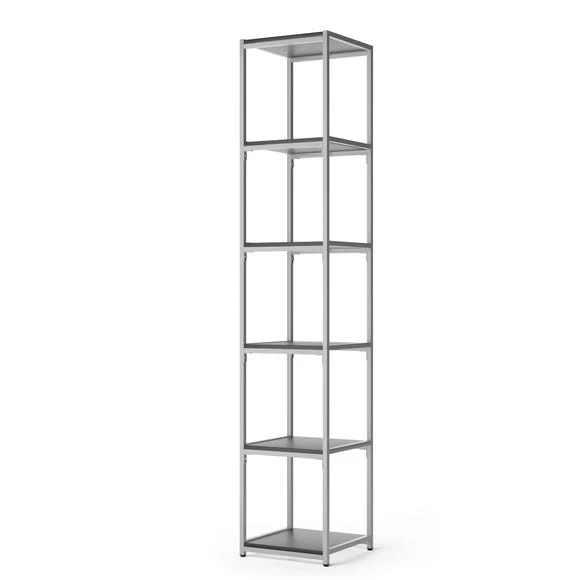 Cheapest ???? Dunelm Modular Silver & Black 6 Shelf Tall Shelving Unit ✔️ - Image 4