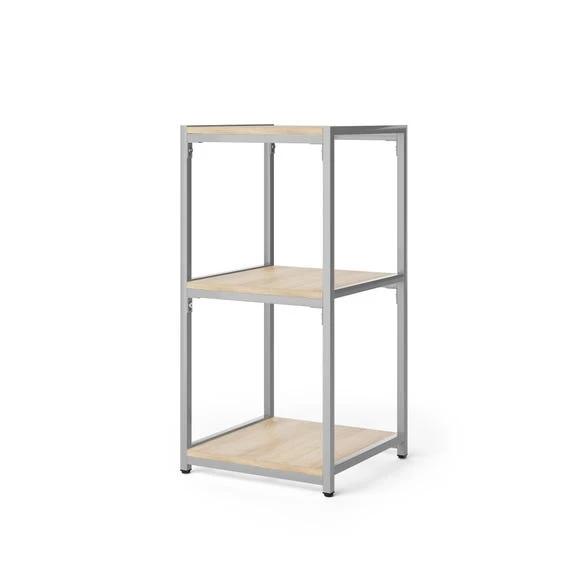 Buy ❤️ Dunelm Modular Silver & Light Oak 3 Shelf Small Shelving Unit ???? - Image 4