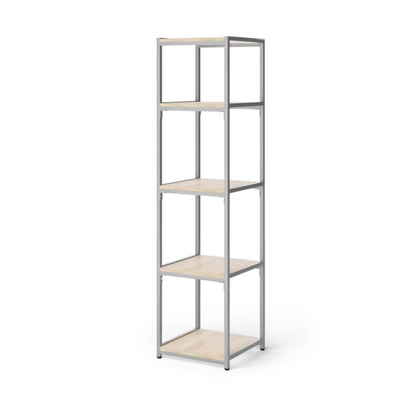 Brand new ✔️ Dunelm Modular Silver & Light Oak 5 Shelf Tall Shelving Unit ???? - Image 4