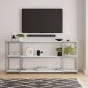 Hot Sale ???? Dunelm Modular Silver & White 3 Shelf Wide Shelving Unit ????
