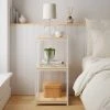 Best Sale ???? Dunelm Modular White & Light Oak 3 Shelf Small Shelving Unit ????