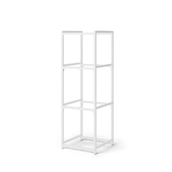 Discount ???? Dunelm Modular White & Light Oak 4 Shelf Shelving Unit ???? - Image 2