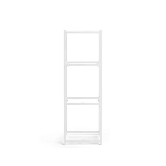 Discount ???? Dunelm Modular White & Light Oak 4 Shelf Shelving Unit ???? - Image 3