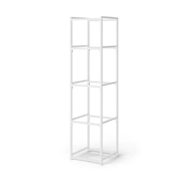 Deals ???? Dunelm Modular White & Light Oak 5 Shelf Tall Shelving Unit ???? - Image 2