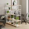 Best deal ???? Dunelm Modular White & Light Oak 5 Shelf Wide Shelving Unit ????