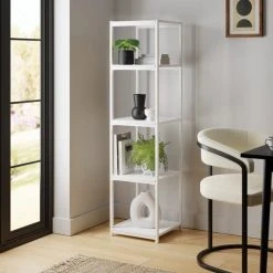 Brand new ???? Dunelm Modular White 5 Shelf Tall Shelving Unit ????
